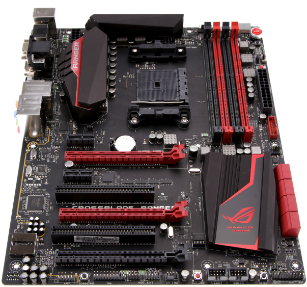 Picture of a Motherboard.